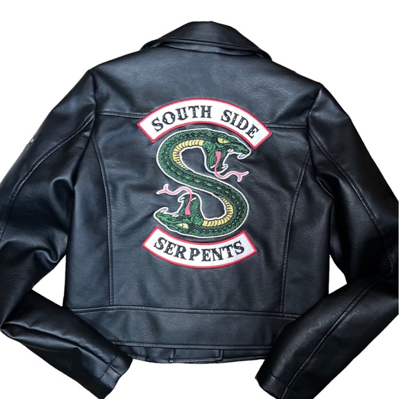 Hot topic Riverdale South Side serpent jacket / Jughead Cosplay SZ S NWT - Picture 4 of 8